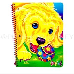 Retro LISA FRANK 30th birthday celebration spiral notebook puppy CASEY